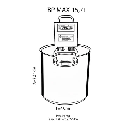 BP Max 15,7L Panela Mexedora Automática