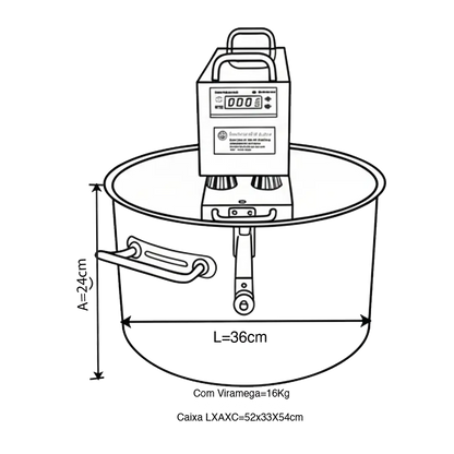 BP Megaplus 22L Panela Mexedora Automática